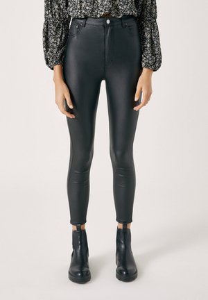 Coated TTNELA SKINNY jeans in brown by Tom Tailor
