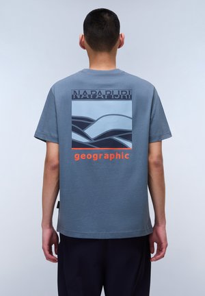 Napapijri Print T-shirt - stormy weat gy