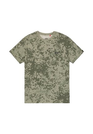 Alpha Industries, BACKPRINT T CAMO - T-shirt con stampa - m forest camo