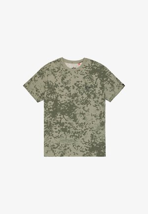 Alpha Industries, BACKPRINT T CAMO - T-shirt con stampa - m forest camo