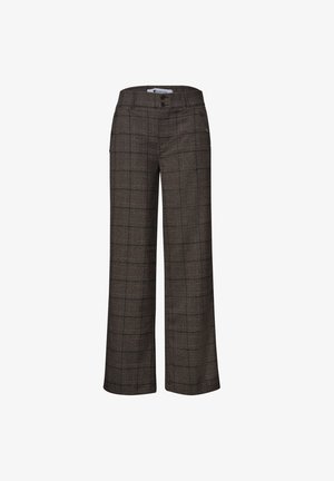 Street One, HIGH-WAISTED STRAIGHT-LEG PANTS IN A CASUAL FIT - Pantalon classique - darkest brown