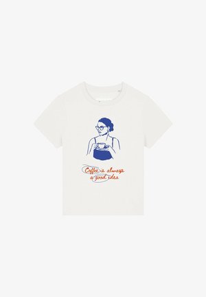 watapparel, COFFEE IS A GOOD IDEA - T-Shirt print - off white