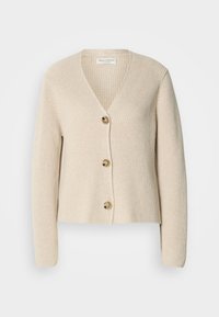 CARDIGAN LONGSLEEVE V-NECK - Cardigan - sandy