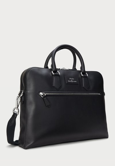 Polo Ralph Lauren SMOOTH LEATHER COMMUTER BAG UNISEX - Geantă laptop - black