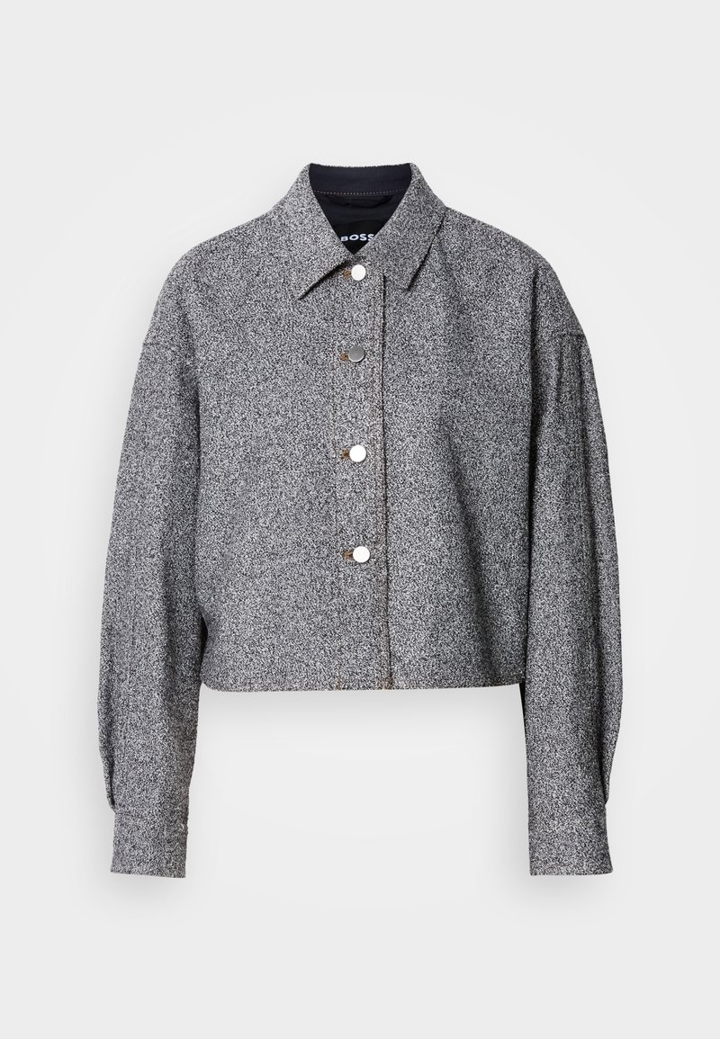 Boss Lichte jas grijs gemêleerd