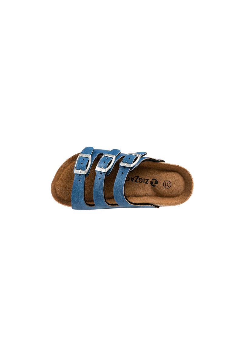 Kinder Riemchensandalen | ZIGZAG Pantolette flach true navy/blau - KP16398 Kinder Riemchensandalen | ZIGZAG Pantolette flach true navy/blau - KP16398