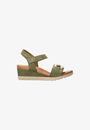 Mephisto, YOUNA - - Sandales compensées - khaki
