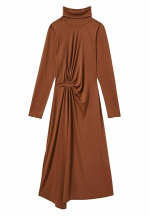 Reiss Džersio suknelė - camel