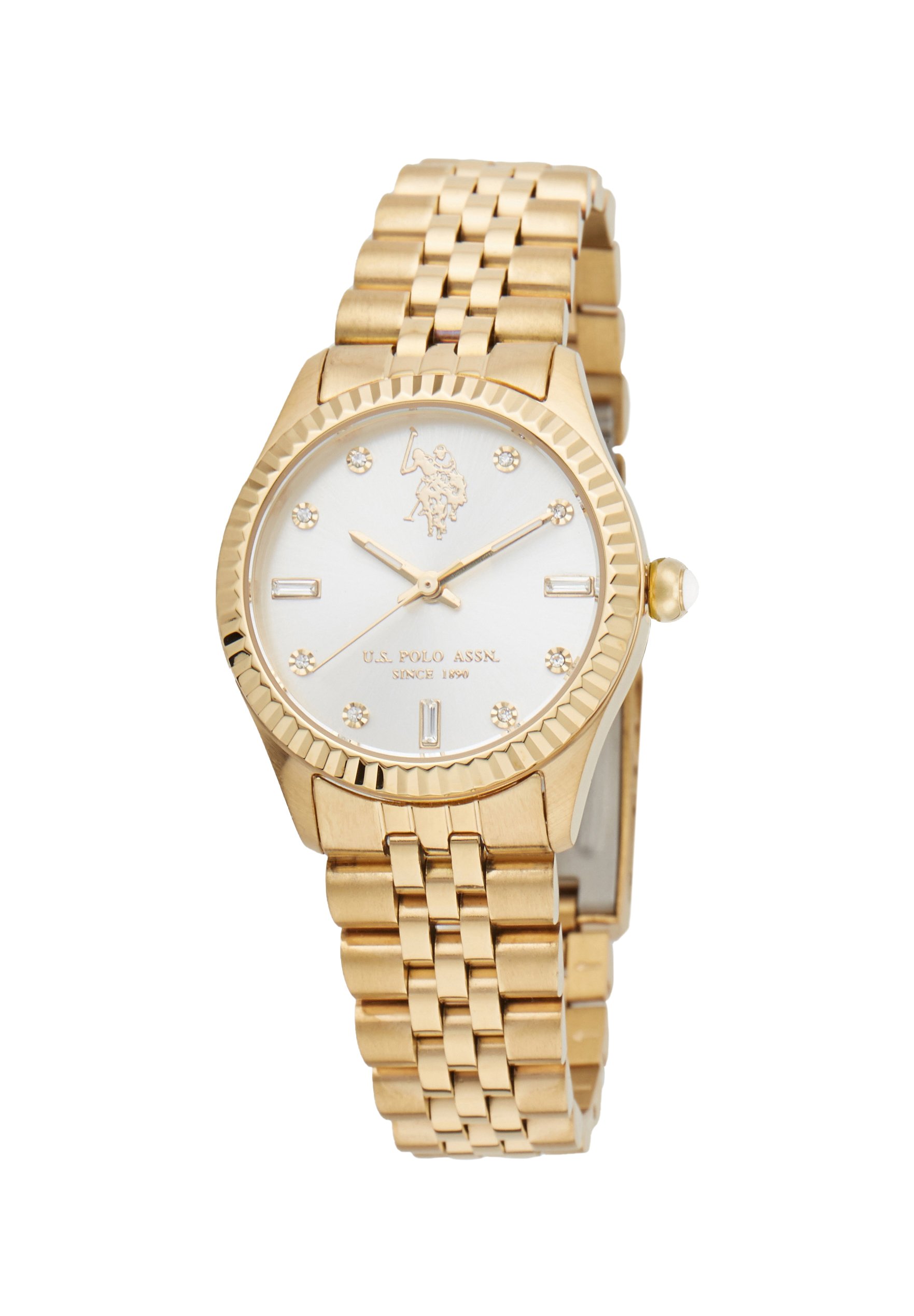 Zalando Us Polo Assn Watch Blue Polo Watch Yellow Gold Silver/gold