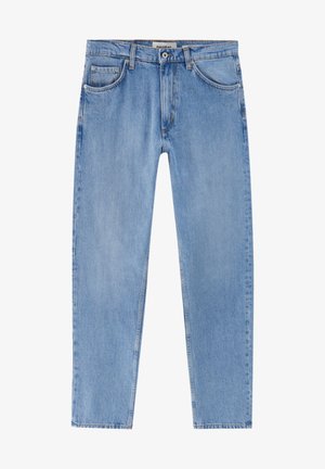 Straight leg jeans - mottled blue