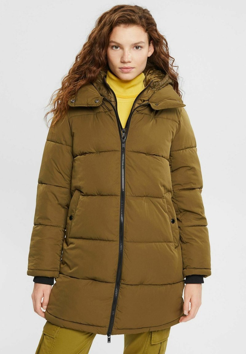 edc by Esprit Winter coat khaki green/mottled green Zalando.de