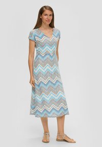 s.Oliver BLACK LABEL ROBE - Freizeitkleid - azurblau