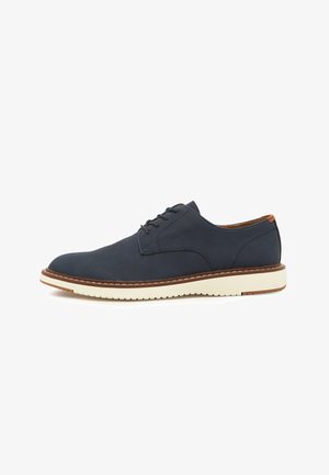 Scarpe Da Ginnastica Catesby Uomo In Pelle Blu Navy - Stringate, Casual, Taglie 7-12