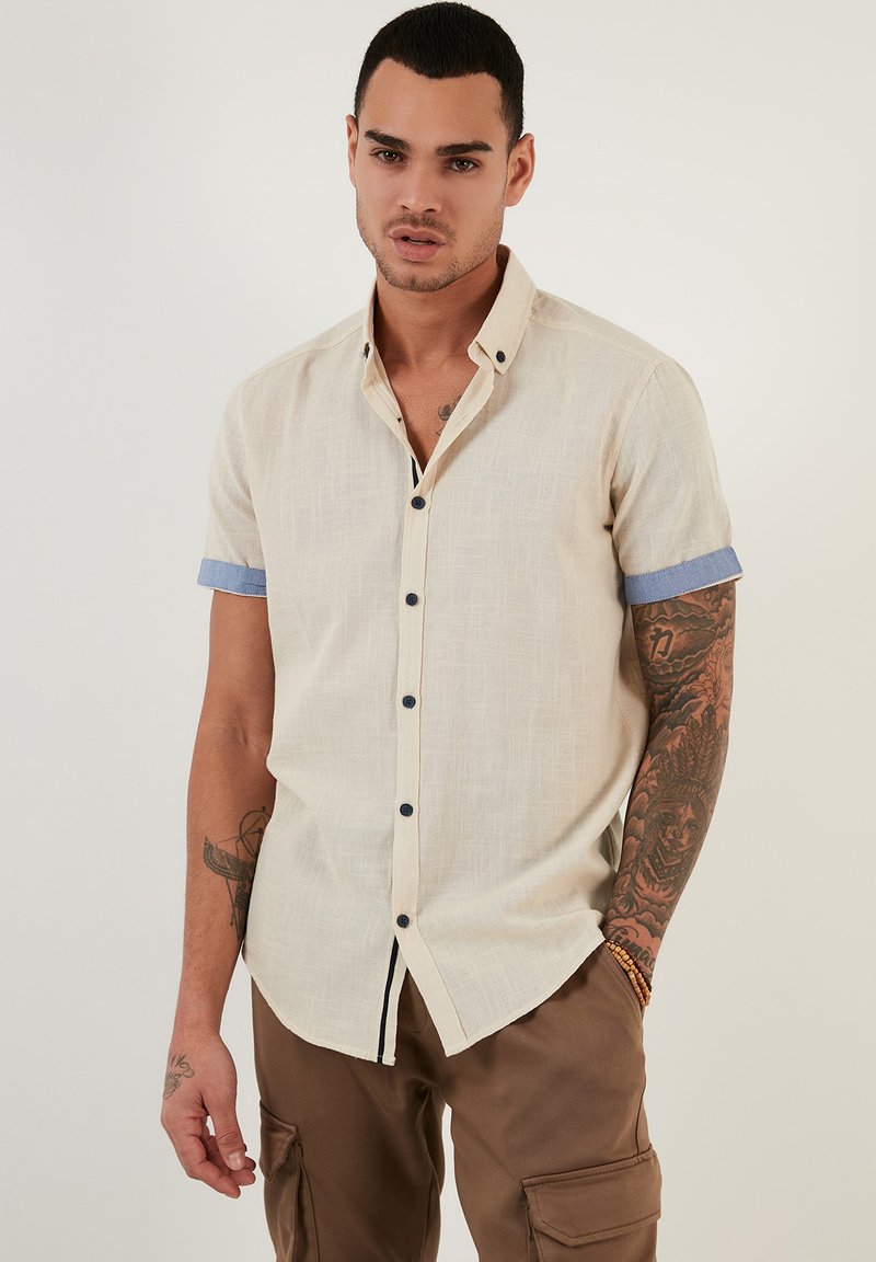Buratti REGULAR FIT - Overhemd - stone colored