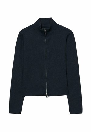 Stradivarius WITH ZIP - Cardigan - dark blue