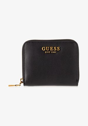 Guess LAUREL SMALL ZIP AROUND - Portefeuille - black