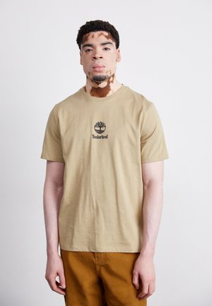 SMALL LOGO PRINT TEE LEMON PEPPER - Print T-shirt - lemon pepper