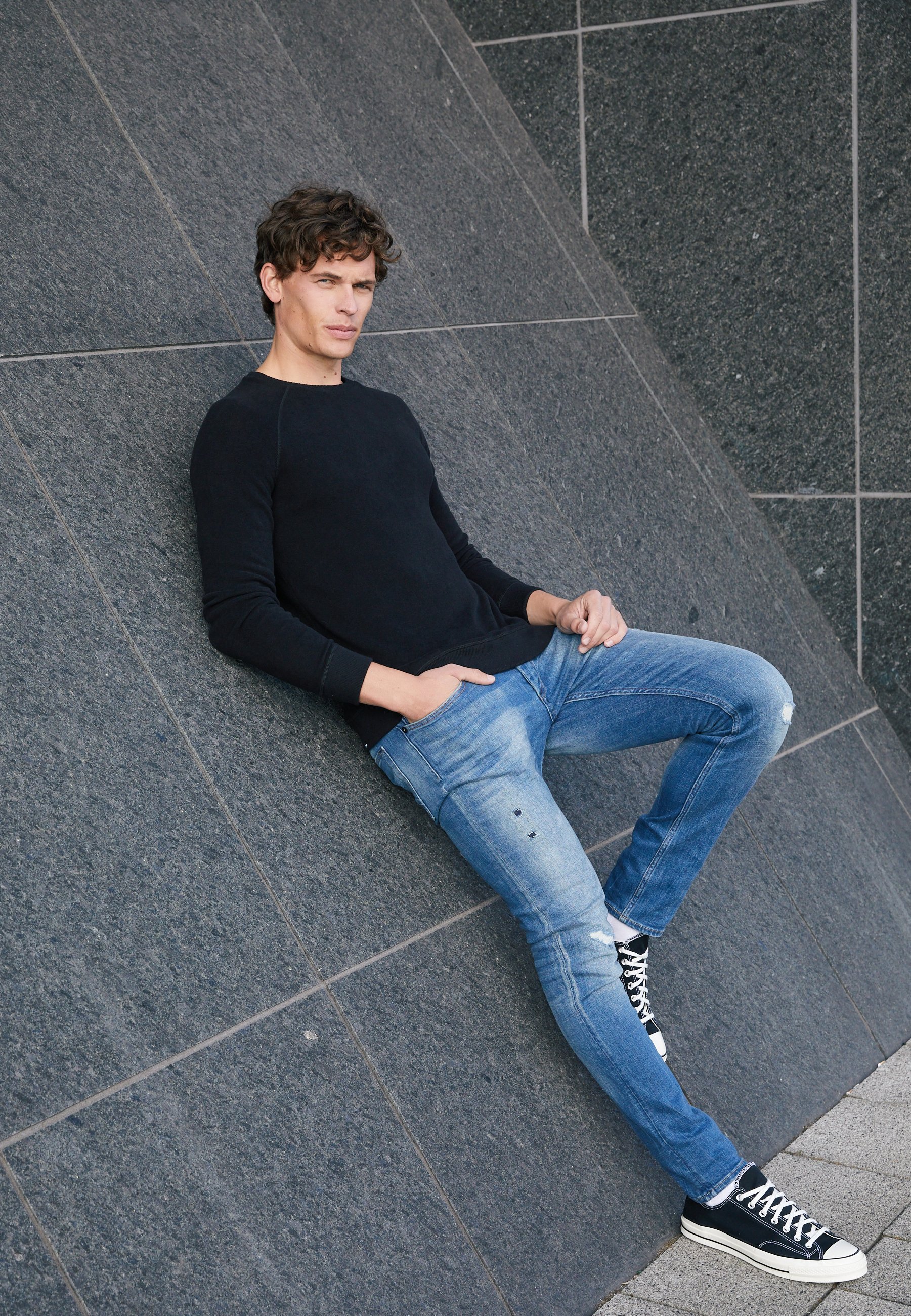 Denham RAGLAN CREW Trui blackZwart Zalando.nl Denham RAGLAN CREW Trui blackZwart Zalando.nl
