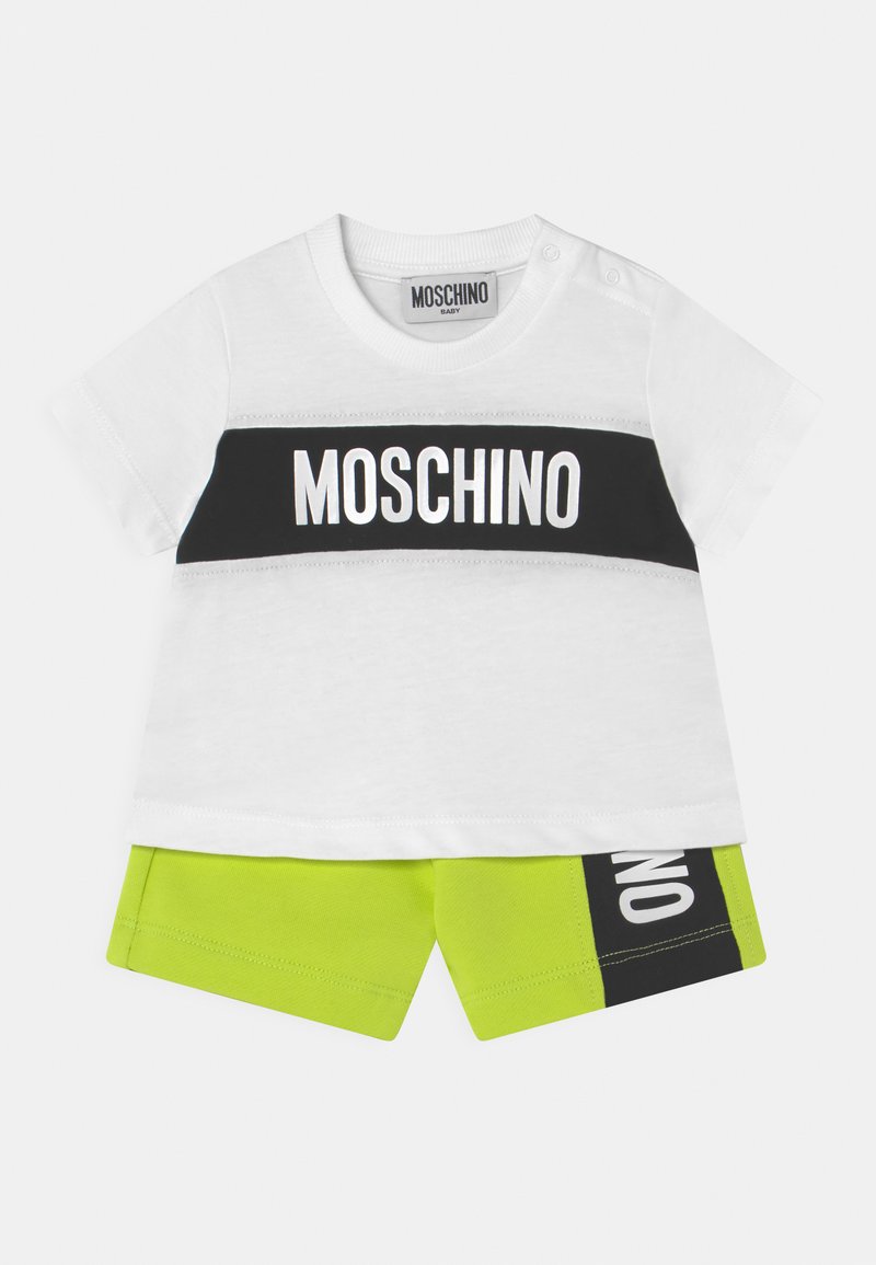 Kinder Shirts & Tops | MOSCHINO SET UNISEX Shorts white/lime/weiß - QH83458 Kinder Shirts & Tops | MOSCHINO SET UNISEX Shorts white/lime/weiß - QH83458