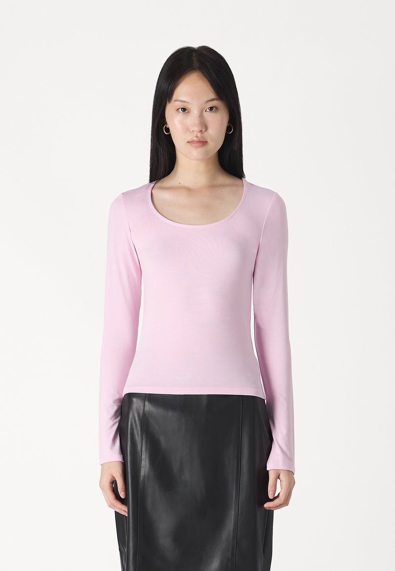 Gina Tricot SOFT TOUCH  - Majica z dolgimi rokavi - pink lady