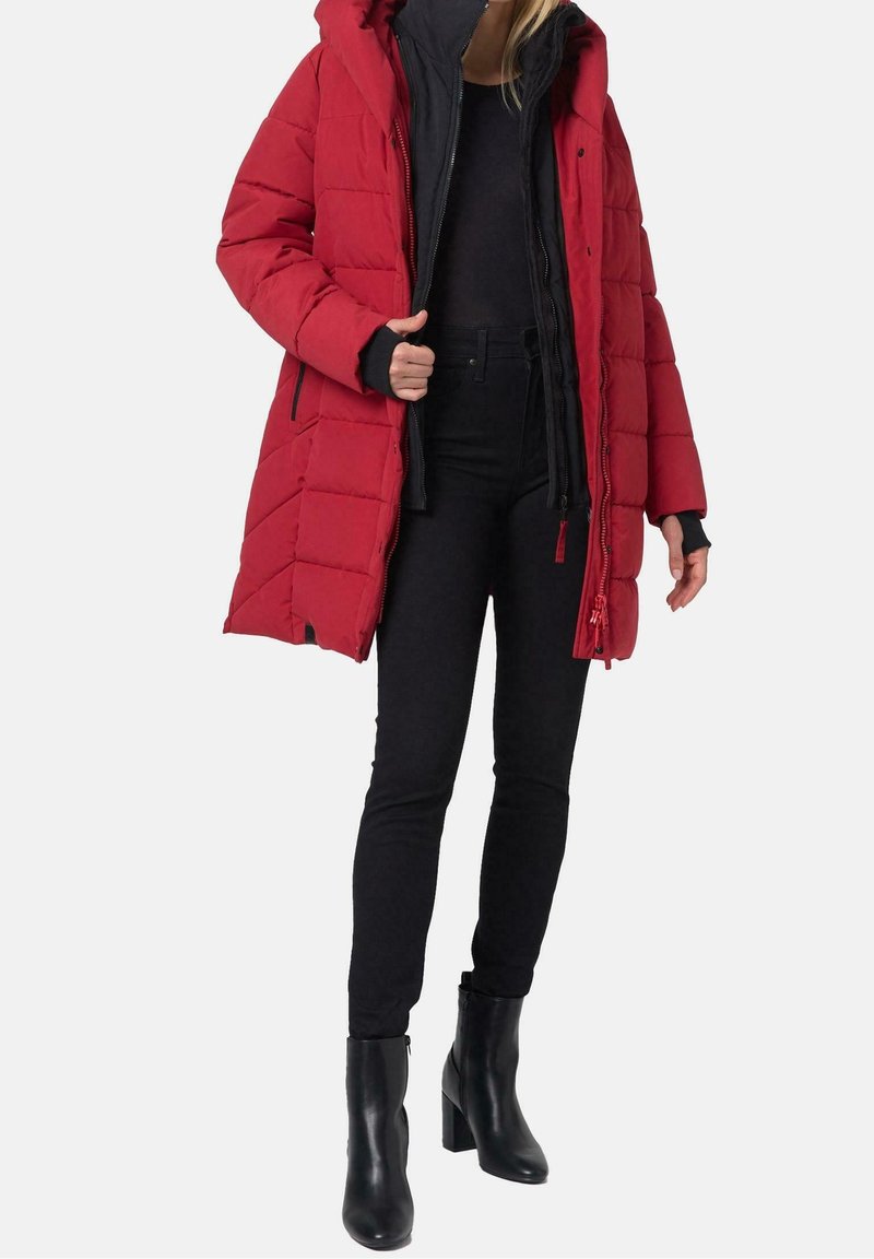 Sublevel Giacca Invernale Donna | Calda Giacca Sportiva Con Cappuccio In Blu E Grigio - Foto 9