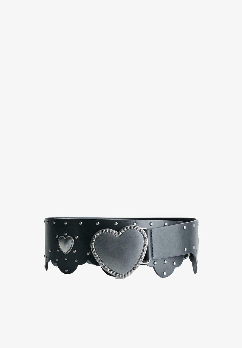 Bershka WITH HEART BUCKLE Cintura black/nero - Main Image