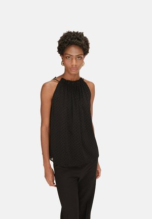 SANS MANCHES A POIS TROY - Blouse - noir