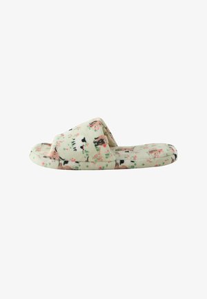 Next, REGULAR FIT - CHIPMUNK SLIDER SLIPPERS . - Šľapky - multi green