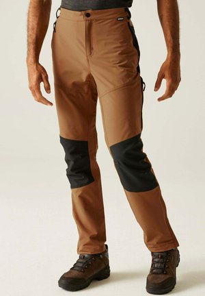 Regatta QUESTRAV - Pantalones montañeros largos - nutbrwn blk