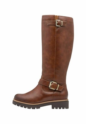 ELEGANTE - Bottes de cowboy / motard - cognac