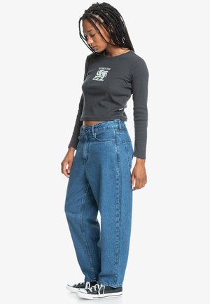 UNI BAGGY CARROT - Wide Leg - estate blue