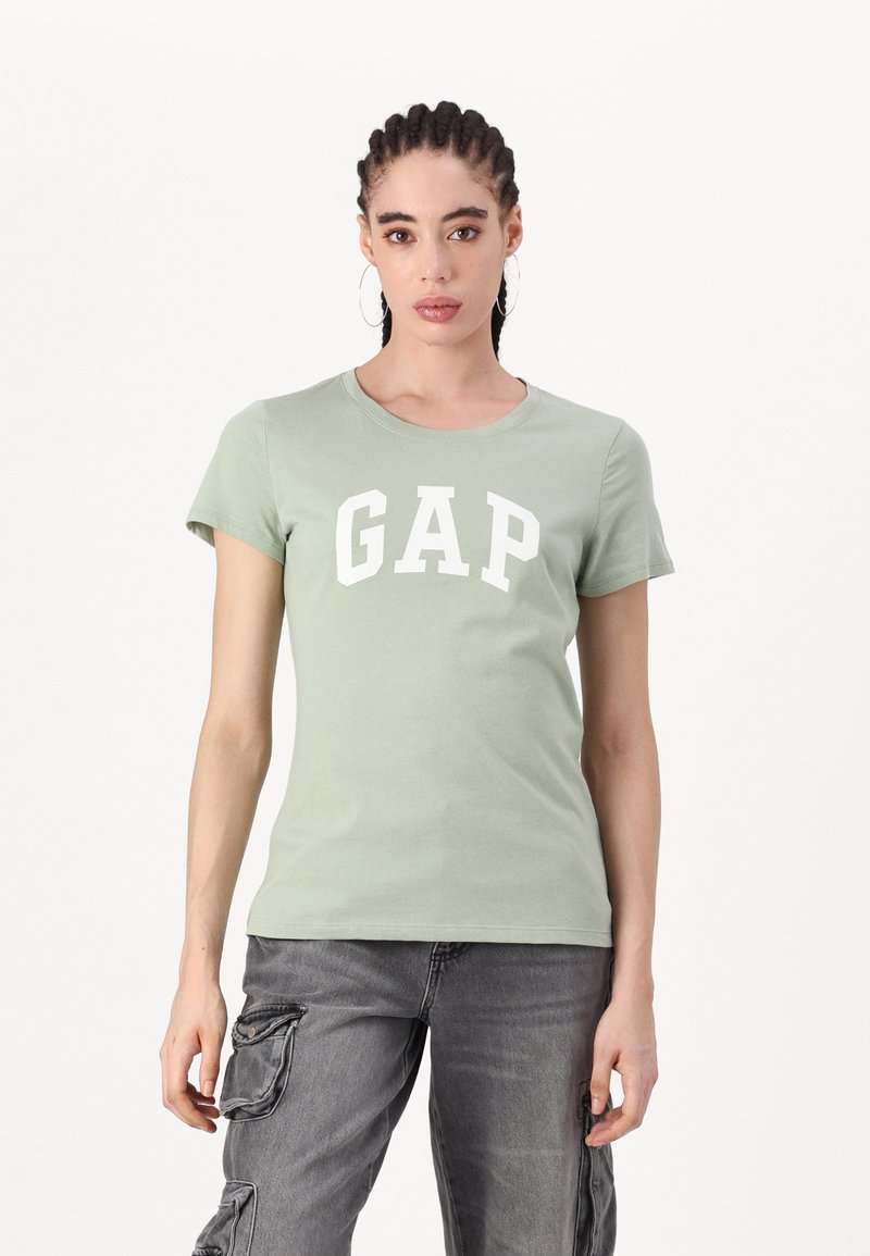 GAP TEE - Marškinėliai su spaudiniu - desert sage