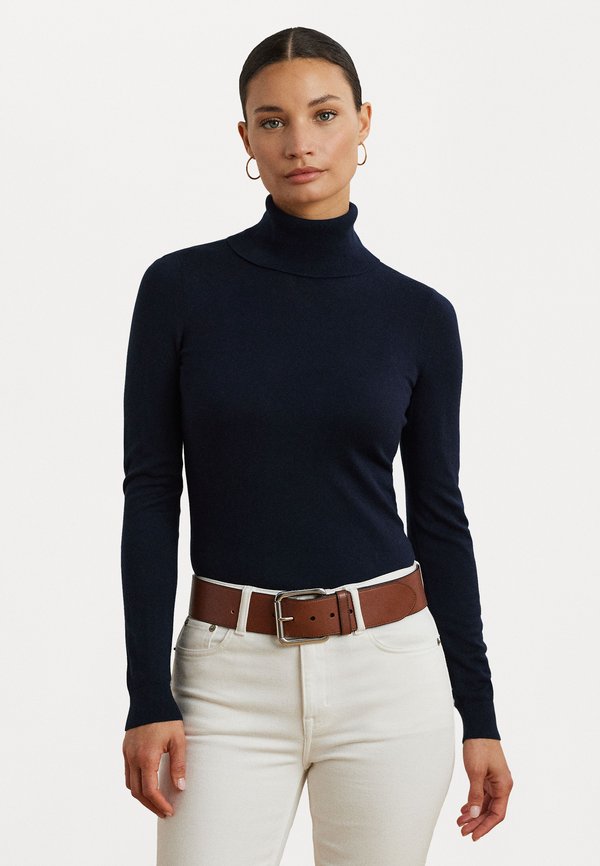 SILK BLEND ROLL NECK JUMPER - Jumper