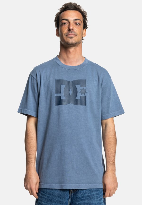 PIGMENT DYE HSS - Print T-shirt - bylw vintage indigo enzyme wash