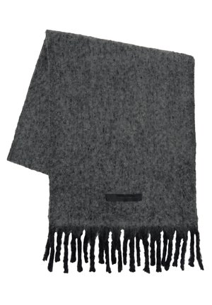 STRIPED FRINGED - Sciarpa - grey