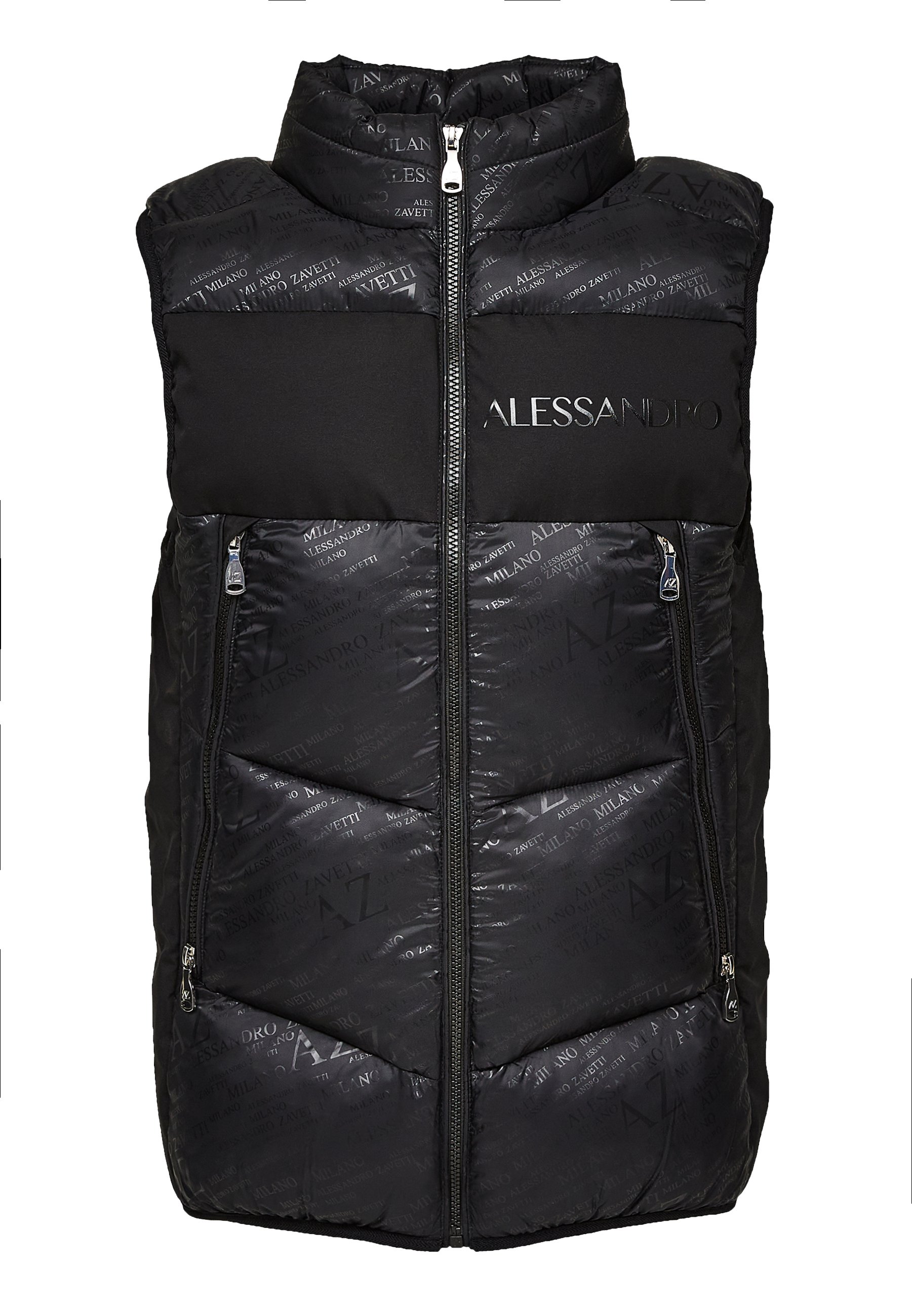 Alessandro Zavetti MELISSANO GILET - Waistcoat - black - Zalando