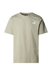 BOX - Print T-shirt - clay grey tnf black
