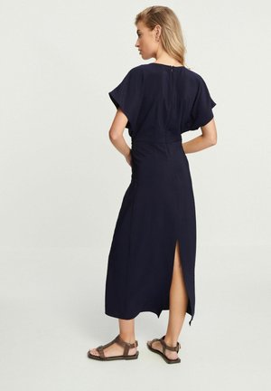 TWIST WAIST SHORT SLEEVE MIDI - REGULAR FIT - Freizeitkleid - navy blue