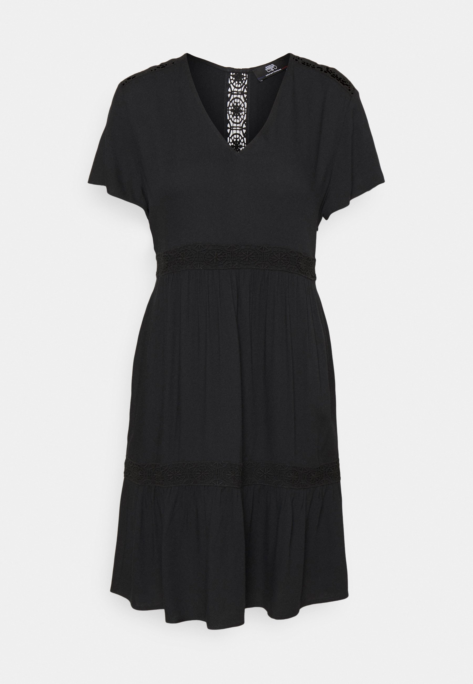 robe noire zalando