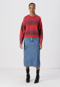 JJXX JXAMIRA CREW NECK - Džemperis - fiery red
