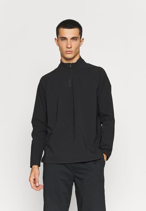 VAPOR HALF ZIP - Long sleeved top - black
