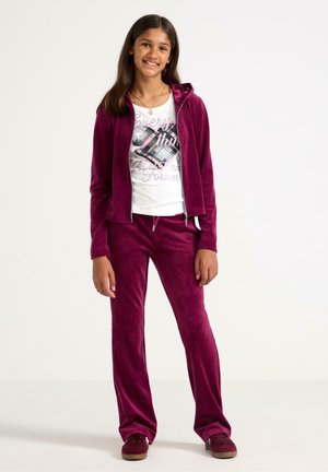Lindex, LINDEX VELOUR TROUSERS LINDEX - Pantaloni sportivi - dark red