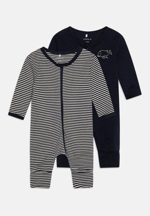 NBNNIGHTSUIT ZIP UNISEX 2 PACK - Pyjama - dark sapphire
