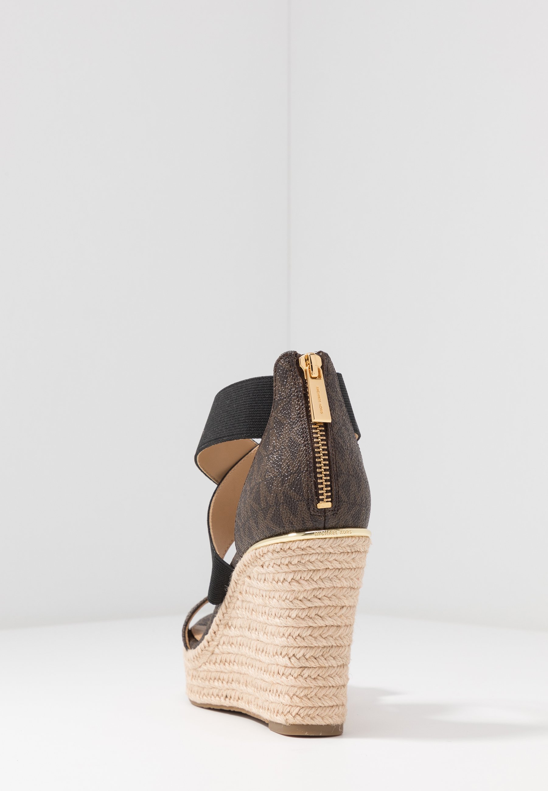MICHAEL Michael Kors PRUE WEDGE - Sandales à talons hauts - brown/marron -  ZALANDO.FR