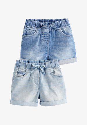 Next ELASTICATED WAIST 2 PACK - Farmer rövidnadrágok - denim dark wash