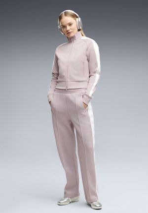 Puma, T7 ALWAYS ON SHORT TRACK JACKET - Vetoketjullinen college - misty pink