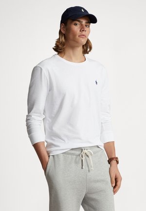 Polo Ralph Lauren CUSTOM SLIM JERSEY LONG-SLEEVE T-SHIRT - Maglietta a manica lunga - white