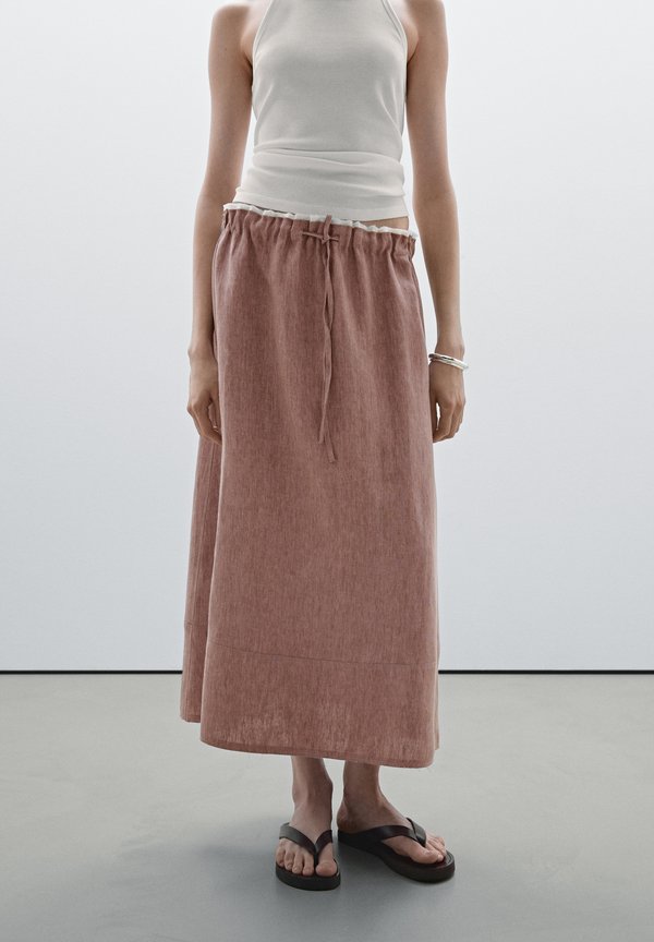 WITH ELASTIC DETAIL - A-line skirt