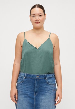 CARDEBBIE SINGLET WVN - Top - balsam green