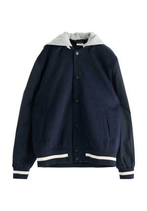WITH DETACHABLE HOOD - Bomberjacka - dark navy